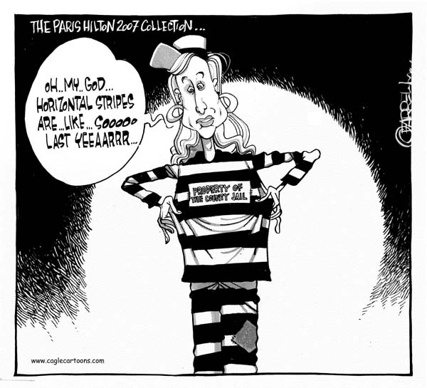 пэрис хилтон в тюрьме карикатура