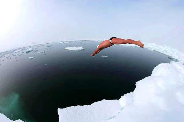 lewis gordon pugh рекорд по плаванию в ледяной воде