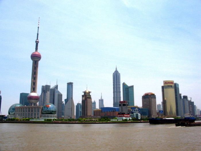 skyline Шанхай Китай