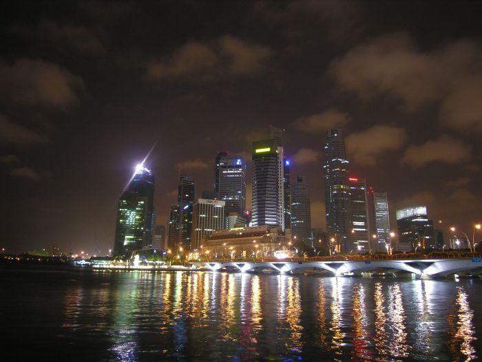 skyline Сингапур