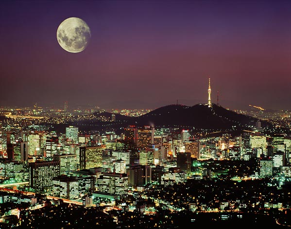 skyline Сеул Южная Корея