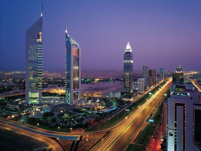 skyline Дубаи ОАЭ