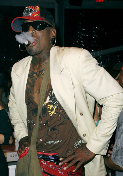 Деннис Родман Dennis Rodman miami swim fashion week