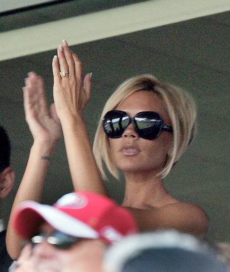 la galaxy against chelsea victoria beckham