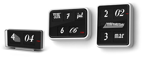 Часы Font Clocks дизайнера Себастьяна Ронга