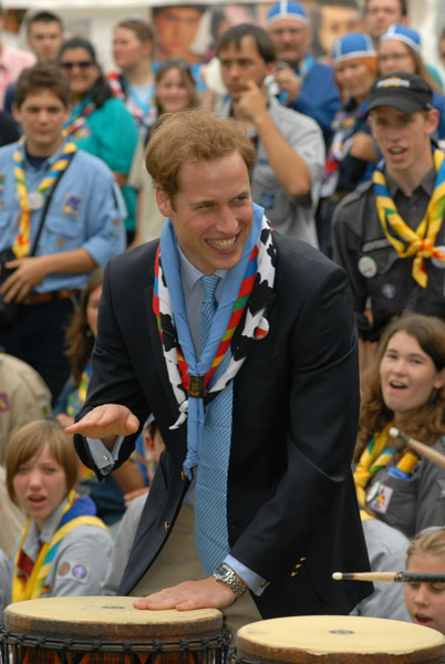 Принц Уильям(Prince William)принимает участие в церемонии открытия World Scout Jamboree 2007