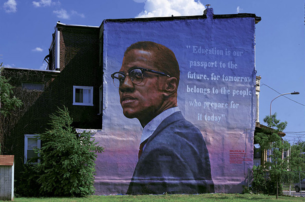 Malcolm X, лидер влиятельной организации афроамериканцев Нация ислама
