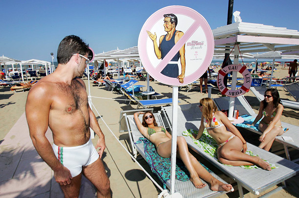 пляж только для женщин в Италии