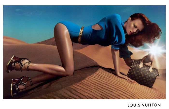 louis vuitton karen elson fashion ad