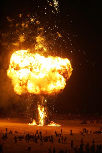 burning man festival in black rock desert nevada usa
