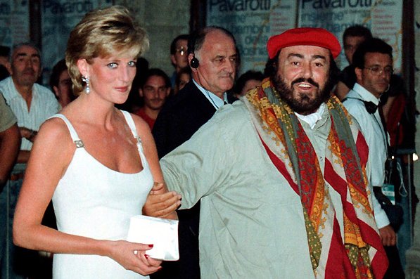 лучано паваротти и принцесса диана luciano pavarotti and princess diand