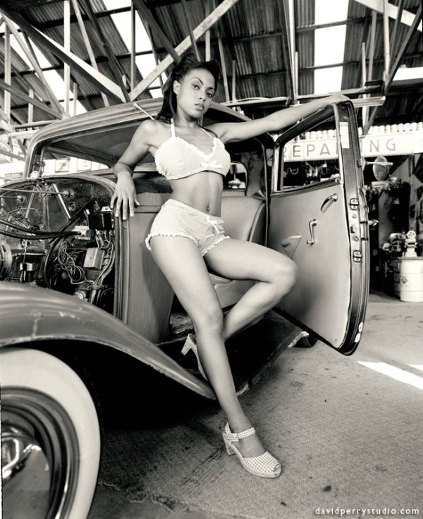 sexy girls and beautiful automobiles