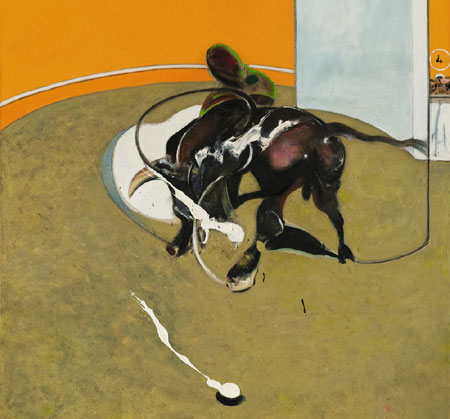 Этюд боя быков N1 художника Фрэнсиса Бэкона Francis Bacon