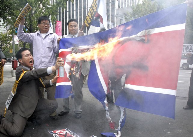 протест против северной кореи в сеуле
