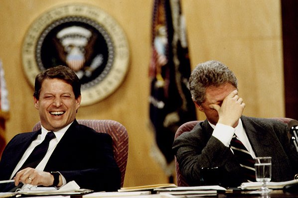 ал гор и билл клинтон в 1993 году al gor and bill clinton