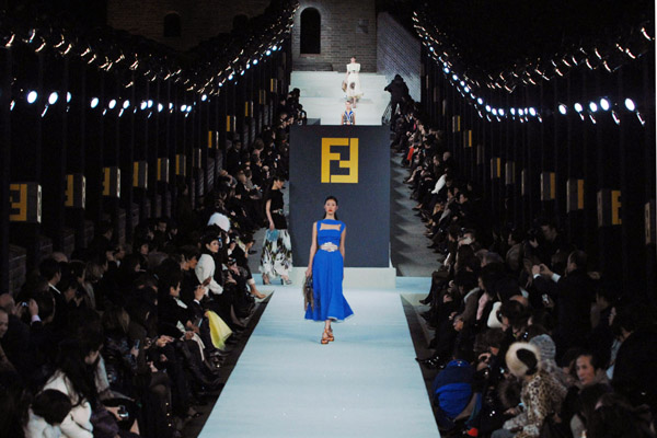 fendi at the great wall of china
