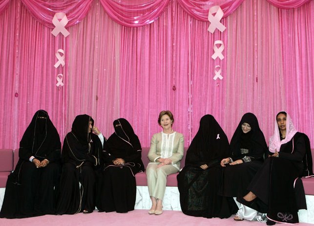 laura bush and breast cancer survivors in uae