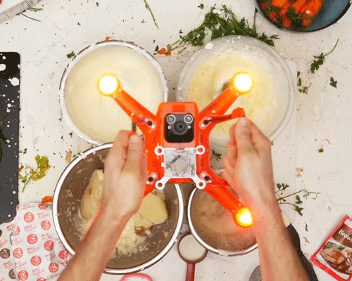 Как приготовить ужин с помощью дрона