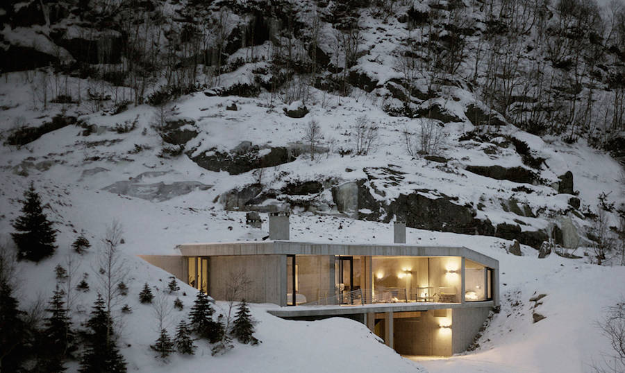 Дом на склоне в Норвегии