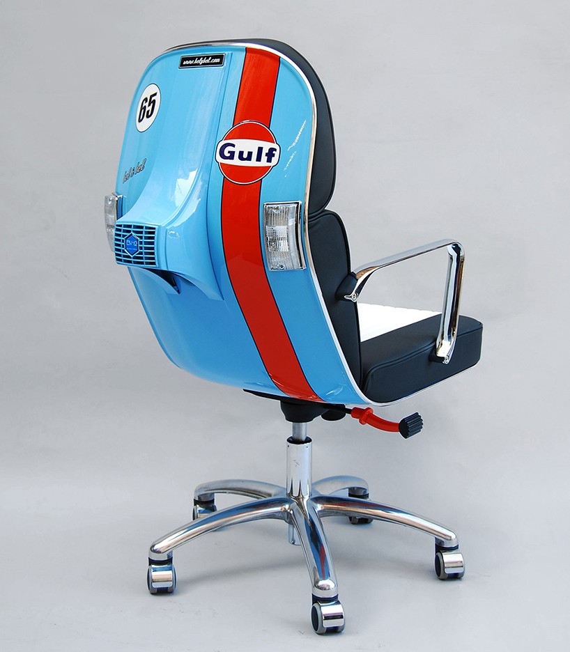 Офисные кресла из деталей скутеров Vespa