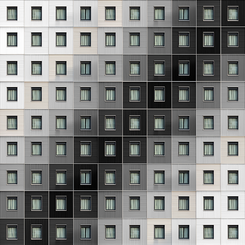 Концепт пиксельных фасадов домов от Carlo Cafferini