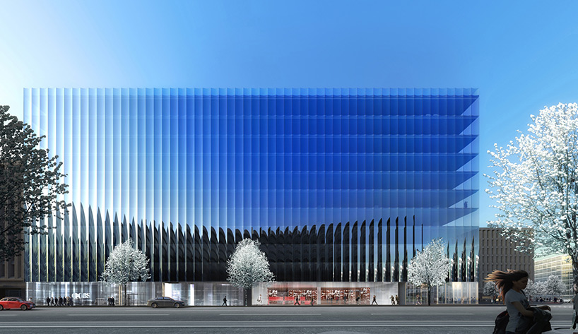 Проект офисного здания из стеклянных панелей в Вашингтоне