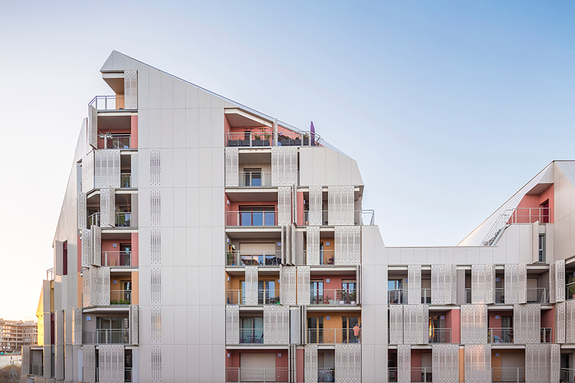 Жилой комплекс с домами усеченной формы в Париже от Jean Bocabeille