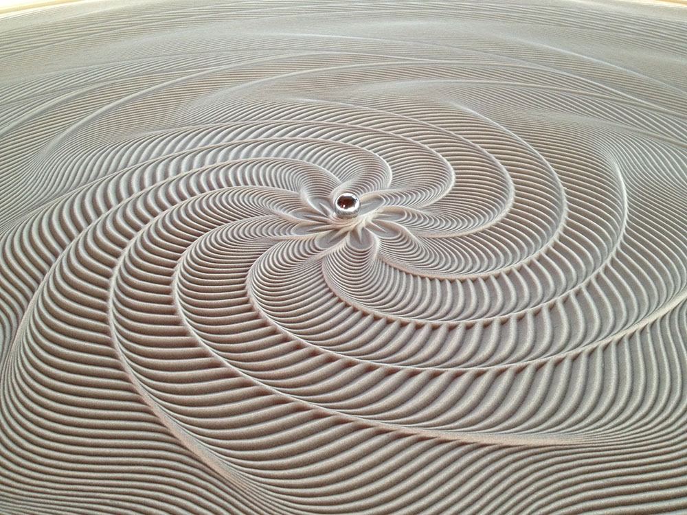 Стол рисующий дзен рисунки на песке