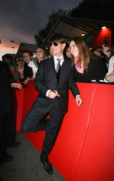 tom cruise attends premiere of lion for lambs at rome film festival