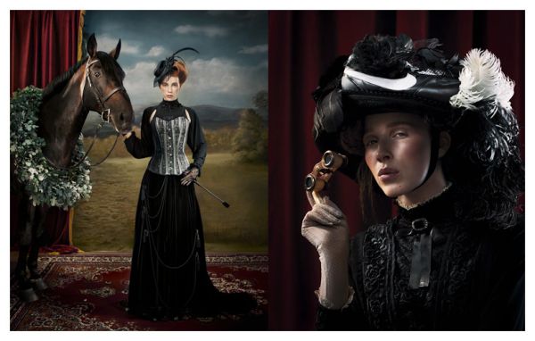 woman and horse photo