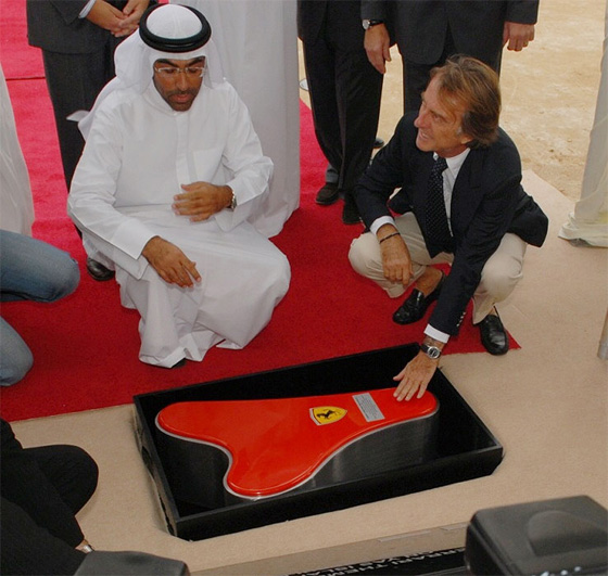 торжественная церемония закладки первого камня президент Ferrari Лука ди Монтедземоло