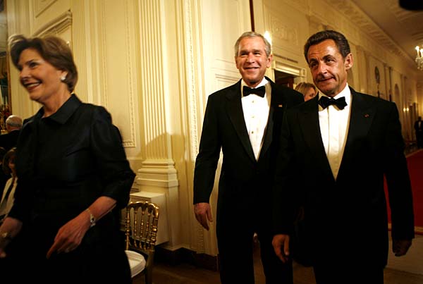 Президент Франции Николя Саркози начал свой первый официальный визит в Америку