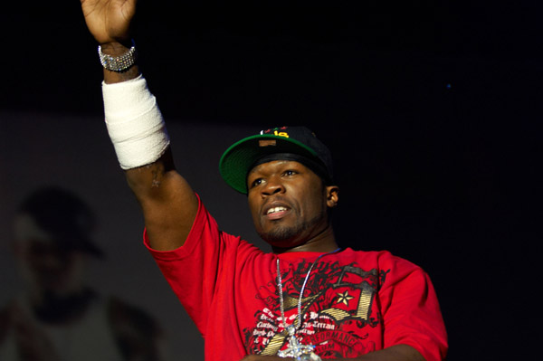 50 cent at concert in glasgow