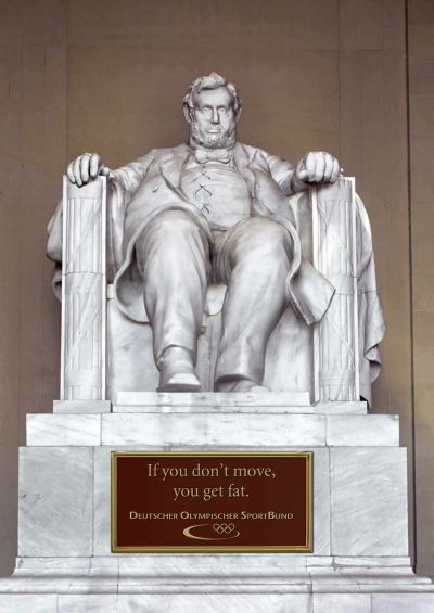german olympic sport federation - abraham lincoln - авраам линкольн - социальная реклама german olympic sport federation - abraham lincoln - авраам линкольн - социальная реклама