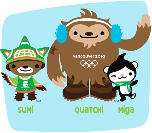 Официальные талисманы Зимней Олимпиады 2010