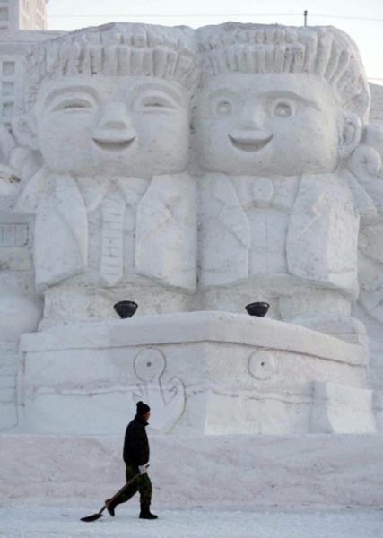 snow sculptures