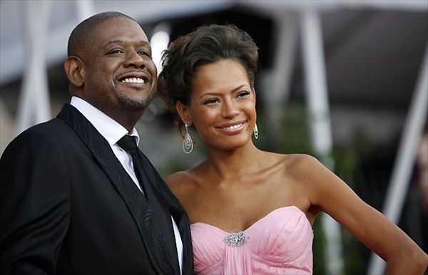 форест уитейкер с женой кешей forest whitaker with his wife keisha sag awards red carpet