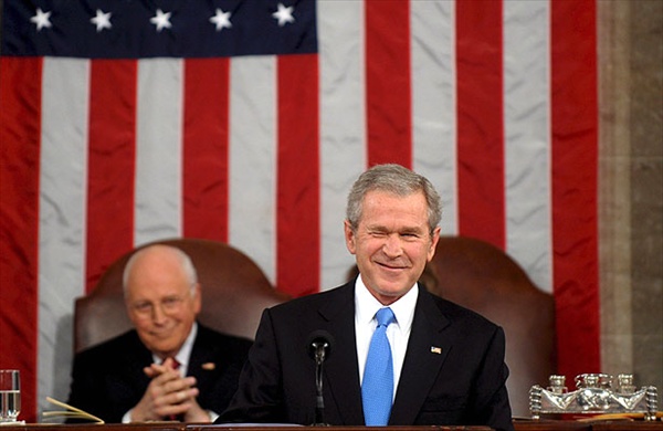 george w bush wink джордж буш подмигивает на последнем ежегодном послании перед конгрессом