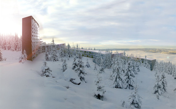 Горнолыжный отель на склоне Hafjell, Норвегия