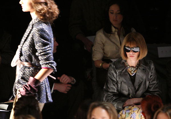 анна винтур на показе erin fetherston в нью-йорке anna wintour at new york fashion week