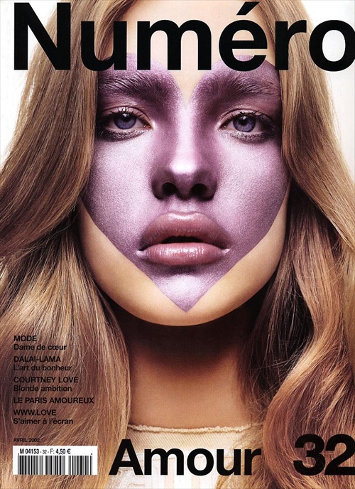 Наталья Водянова на облоожке журнала Numero Amour 32