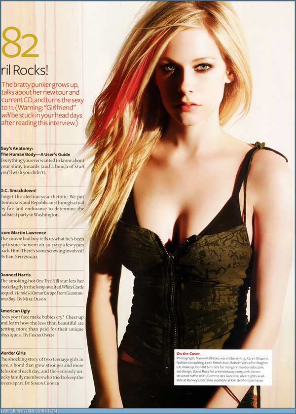 Avril Lavigne снялась в фотосессии Pretty in Punk