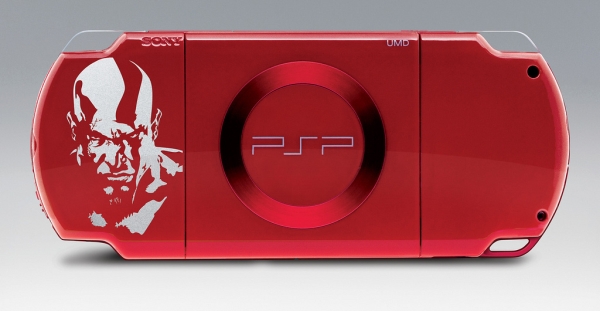 Красная PSP в комплекте с God of War - PSP God of War PSP Entertainment Pack