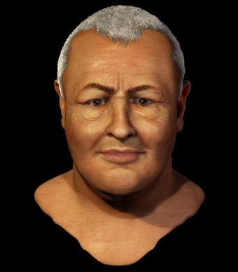 Reconstruction of the face of late German composer Johann Sebastian Bach