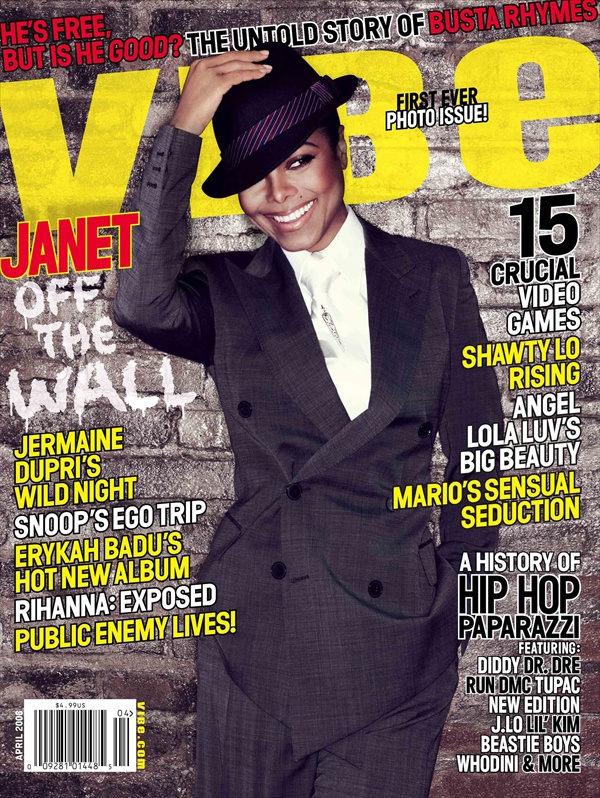 Janet Jackson Vibe magazine April 2008 by Michelangelo di Battista