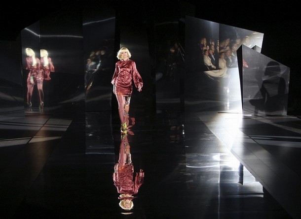 fashion designer Olga Gromova during the opening of the Ukrainian Ready-to-Wear Fashion Week in Kiev