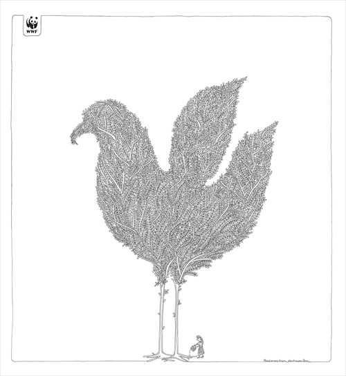 Плакаты для всемирного фонда дикой природы WWF 