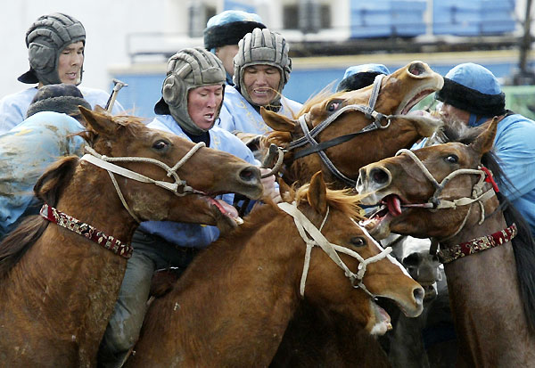 Конно-спортивный по кок-бору в Бишкеке, Киргизия