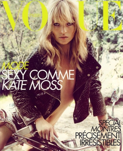 кейт мосс kate moss на обложке журнала vogue (французское издание) апрель 2008
