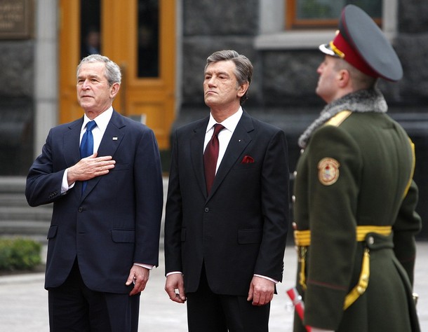 president george w bush official visit to ukraine